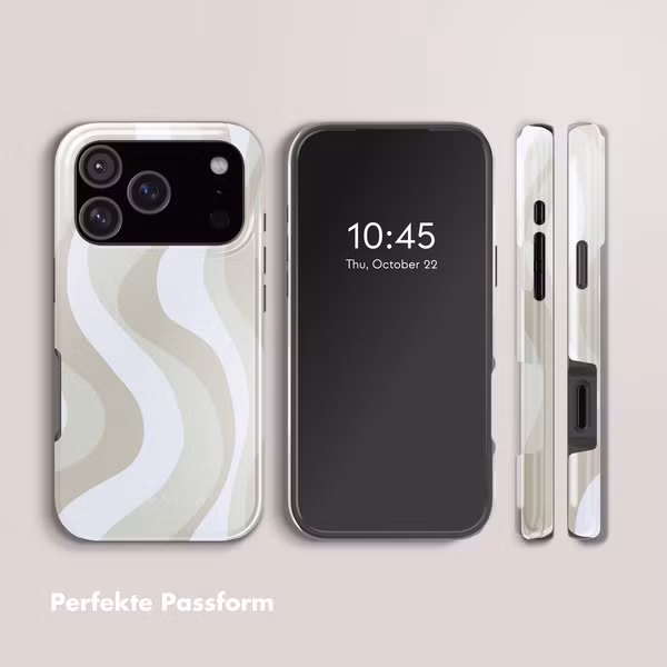 Selencia Vivid Rückabdeckung mit MagSafe Apple iPhone 17 Pro - Desert Waves Beige