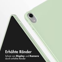Accezz Smarte Klapphülle aus Silikon Apple iPad Air 11 Zoll (2025) M3 / (2024) M2 / Air 5 (2022) / Air 4 (2020) - Hellgrün