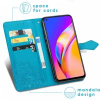 imoshion Mandala Klapphülle Oppo A94 (5G) - Türkis