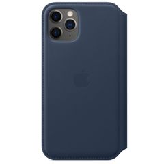 Apple Leather Folio Klapphülle für Apple iPhone 11 Pro - Deep Sea Blue