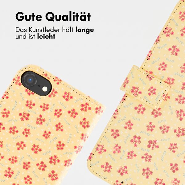 imoshion Design Klapphülle Apple iPhone SE (2022 / 2020) / 8 / 7 / 6(s) - Sunny Yellow Petite Flowers