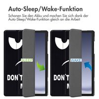 imoshion Design Trifold Klaphülle Samsung Galaxy Tab A11 Plus / A9 Plus - Don't touch