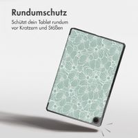 imoshion Design Trifold Klaphülle Samsung Galaxy Tab A11 Plus / A9 Plus - Botanica