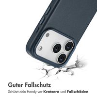 Accezz MagSafe Leather Backcover Apple iPhone 17 Pro - Nightfall Blue