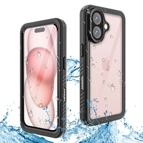 Redpepper Dot Plus Waterproof Case für das iPhone 16 - Schwarz