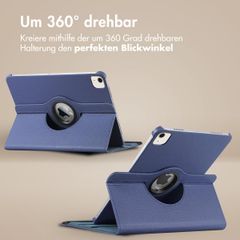 imoshion 360° drehbare Klapphülle Apple iPad Air 13 Zoll (2025) M3 / (2024) M2 - Dunkelblau