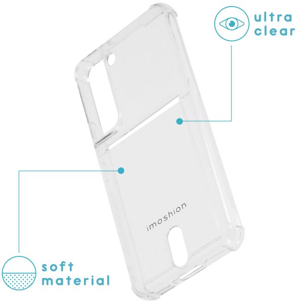 imoshion Soft Case Back Cover mit Kartenfach für das Samsung Galaxy S22 - Transparent