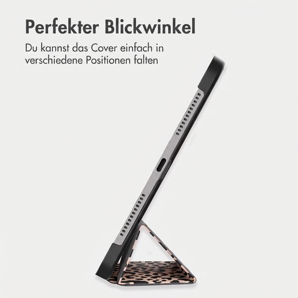 imoshion Design Trifold Klaphülle Samsung Galaxy Tab S9 11.0 Zoll - Leopard
