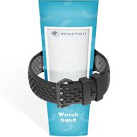 imoshion Silikonsportarmband Buckle für das Apple Watch Series 1 bis 9 / SE (38/40/41 mm) | Series 10 (42 mm) - Schwarz / Grau