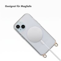 Selencia Rivièra MagSafe Backcover mit abnehmbarem Haken Apple iPhone 15 - Transparent