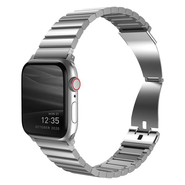 Uniq Strova Steel Link-Armband für die Apple Watch Series 1 bis 10 / SE / Ultra (2) (44/45/46/49 mm) - Sterlingsilber