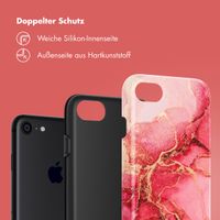 Selencia Vivid Tough Back Cover für das iPhone SE (2022 / 2020) / 8 / 7 - Rosy Marble