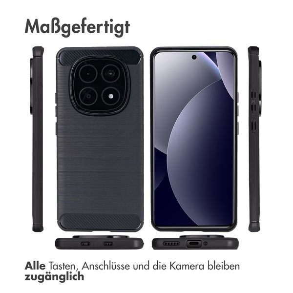 imoshion Brushed Back Cover Xiaomi Redmi Note 15 Pro (5G) - Schwarz