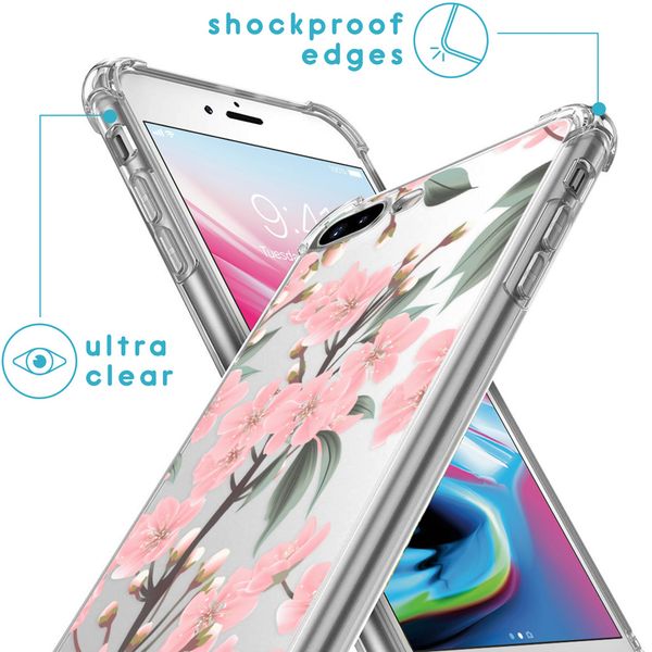 imoshion Design Hülle mit Band für das iPhone 8 Plus / 7 Plus - Cherry Blossom