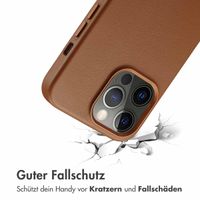 Accezz MagSafe Leather Backcover für das iPhone 13 Pro - Sienna Brown