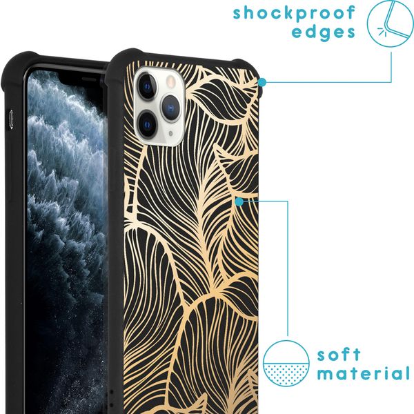 imoshion Design Hülle mit Band für das iPhone 11 Pro - Golden Leaves
