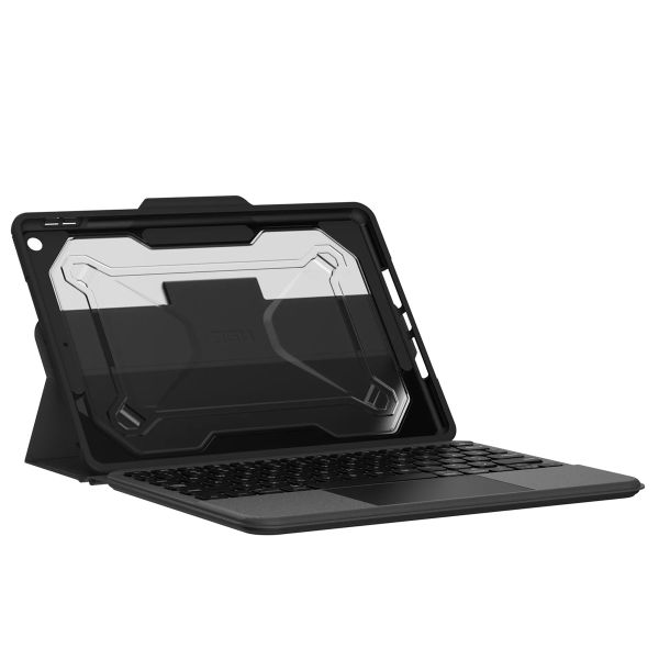 UAG Rugged Bluetooth-Tastatur Klapphülle mit Trackpad iPad 9 (2021) 10.2 Zoll / iPad 8 (2020) 10.2 Zoll / iPad 7 (2019) 10.2 Zoll - Schwarz
