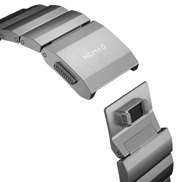 Nomad Titan-Gliederarmband für Apple Watch | 44/45/46/49 mm - Silber