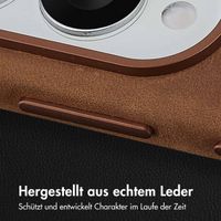 Accezz Vintage Leather Magsafe Backcover Samsung Galaxy S25 Edge - Tabacco Cognac