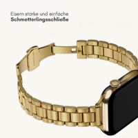 Selencia Slim Stahlgliederarmband für Apple Watch | 38/40/41/42 mm - Gold