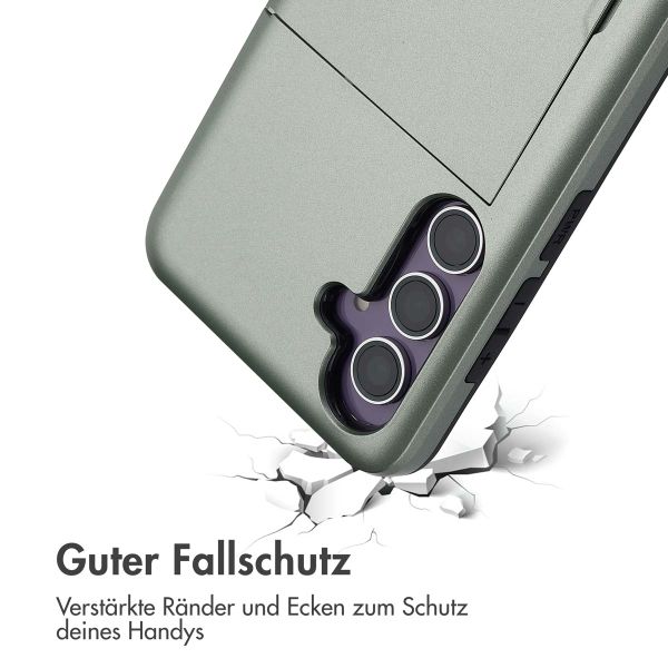 imoshion Backcover mit Kartenfach für das Samsung Galaxy S24 FE - Grün