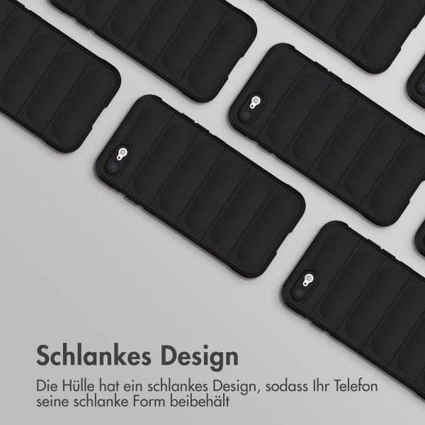 imoshion EasyGrip Back Cover für das iPhone SE (2022 / 2020) / 8 / 7 - Schwarz