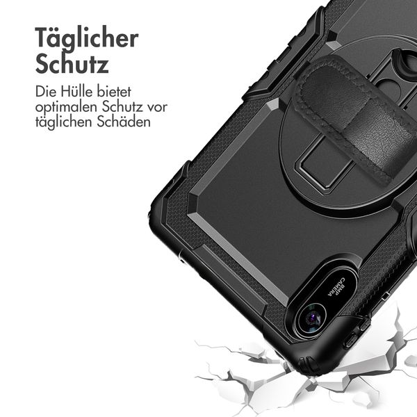 Accezz Robustes Back Cover mit Schultergurt Xiaomi Redmi Pad 2 - Schwarz