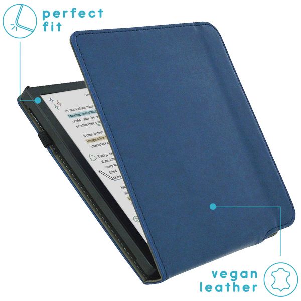 imoshion Stand Flipcase Kobo Libra Colour - Dunkelblau