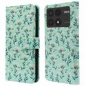 imoshion Design Klapphülle für das Xiaomi Poco X6 Pro - Blue Flowers