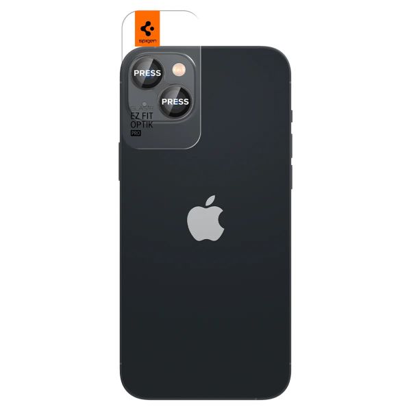 Spigen GLAStR EZ Fit Optik Kameraschutz 2er-Pack für Apple iPhone 14 / 14 Plus - Schwarz