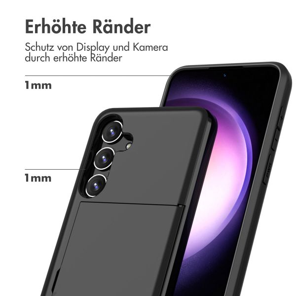 imoshion Backcover mit Kartenfach Samsung Galaxy S24 Plus - Schwarz