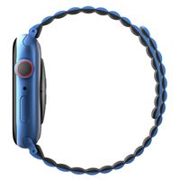 Uniq Revix doppelseitiges Armband für das  Apple Watch Series 1 t/m 9 / SE (38/40/41 mm) | Series 10 / 11 (42 mm) - Caspian (Blue/Black)