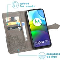 imoshion Mandala Klapphülle Motorola Moto G9 Power - Grau