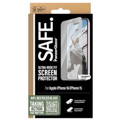 SAFE by PanzerGlass Ultra-Wide Fit Displayschutz für das Apple iPhone 16