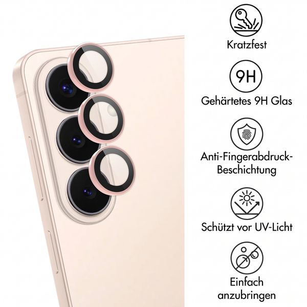 imoshion 2er-Pack Objektivschutz für Kamera für das Samsung Galaxy S26 / S26 Plus - Pink Gold
