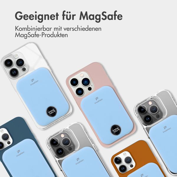 imoshion MagSafe Powerbank 10.000 mAh - Kabellose Powerbank - Himmelblau