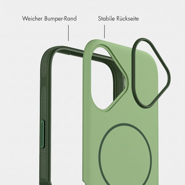 imoshion Color Backcover mit Thin MagSafe Ring Apple iPhone 16 - Dunkelgrün