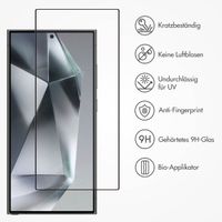 Accezz Vollflächige Schutzfolie aus gehärtetem Glas mit Applikator Samsung Galaxy S24 Ultra