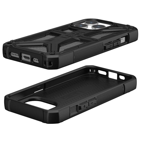 UAG Monarch Backcover für das iPhone 15 Pro - Carbon Fiber