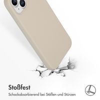 Accezz Liquid Silikoncase Apple iPhone 15 Plus - Stone