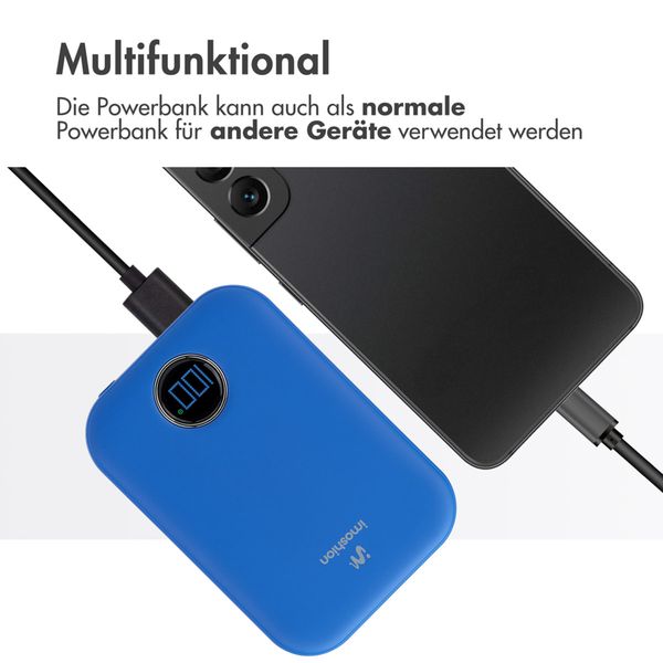 imoshion Magnetic Powerbank 10.000 mAh - Kabellose Powerbank - Kobaltblau