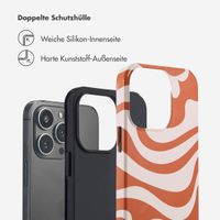 Selencia Vivid Tough Back Cover für das iPhone 13 Pro - Dream Swirl Orange