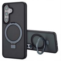 Accezz Ring Stand Backcover mit MagSafe Samsung Galaxy S25 - Schwarz