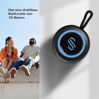 Selencia AquaPlay Bluetooth-Lautsprecher - Drahtloser Lautsprecher - Wasserdicht - Black