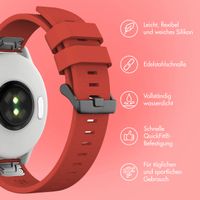 imoshion QuickFit® Silikonarmband - 22 mm Garmin Watch Anschluss - Rot