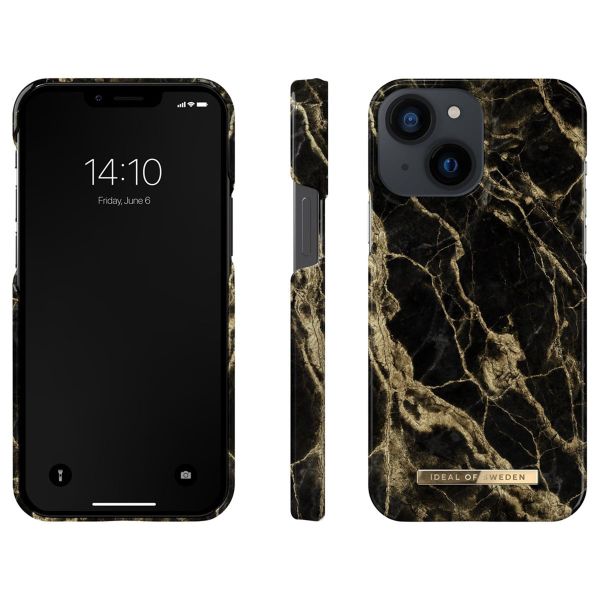 iDeal of Sweden Fashion Back Case für das iPhone 13 Mini - Golden Smoke Marble