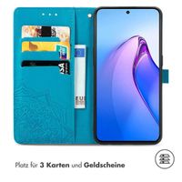 imoshion Mandala Klapphülle für das Oppo Reno 8 Pro 5G - Türkis