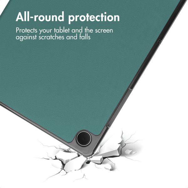 imoshion Trifold Klapphülle Samsung Galaxy Tab A11 Plus - Dunkelgrün