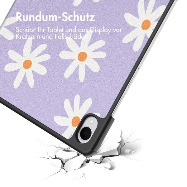 imoshion Design Trifold Klaphülle Samsung Galaxy Tab S11 - Flowers Distance