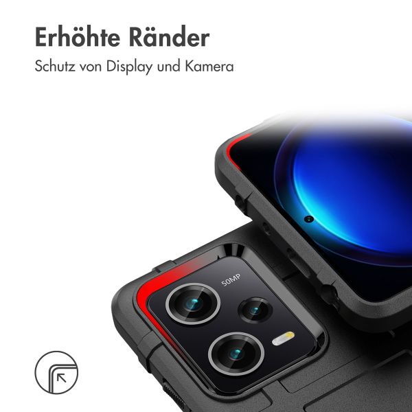 imoshion Rugged Shield Backcover für das Xiaomi Poco X5 Pro 5G - Schwarz